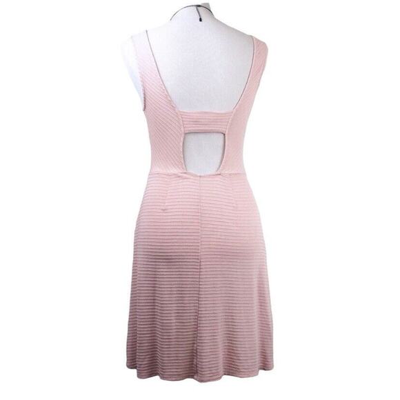 Silence and Noise Blush Pink Cutout Back Knit Dress Women's Size S - Picture 5 of 9